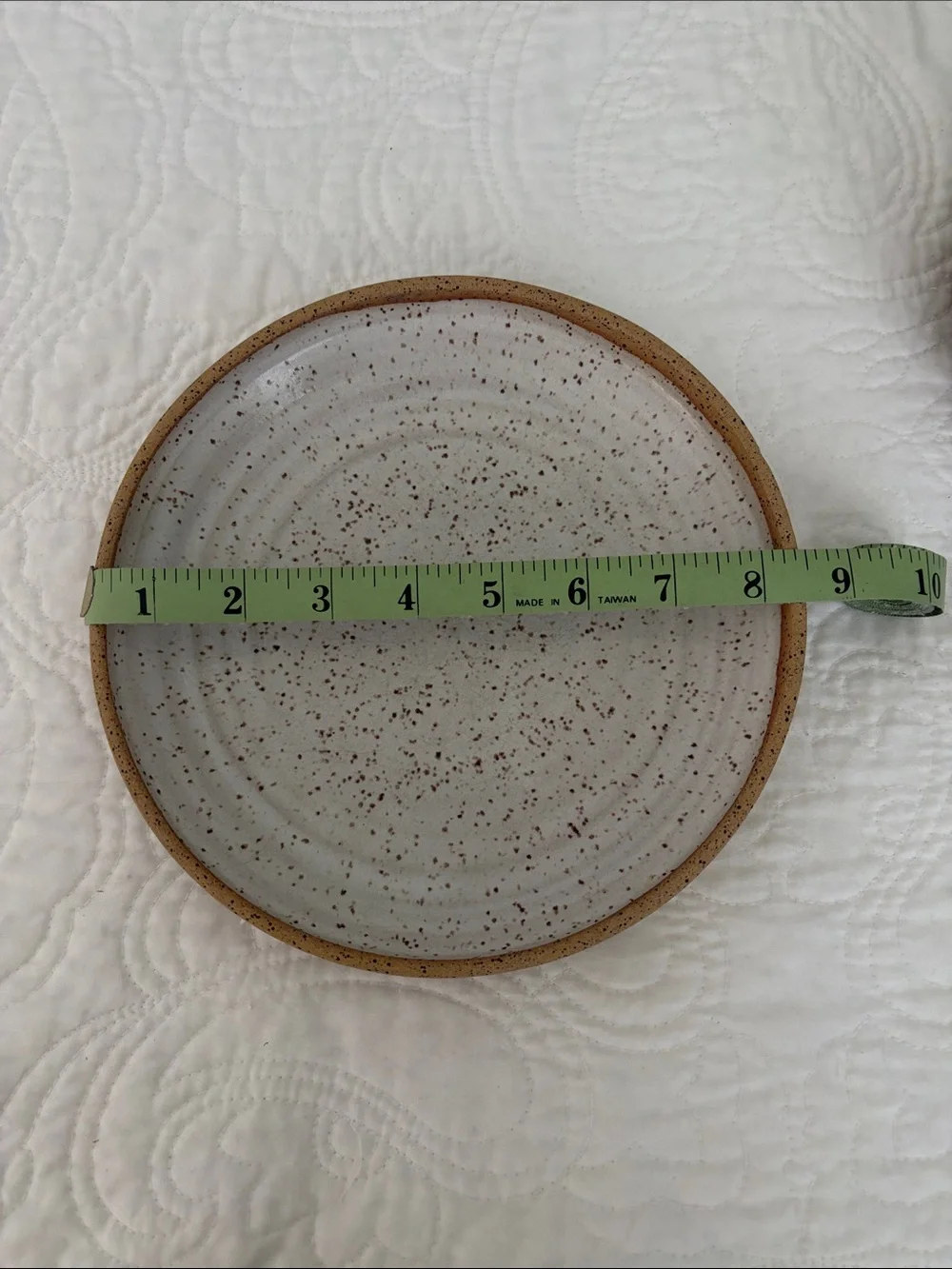 Handmade pottery bowl/plate set